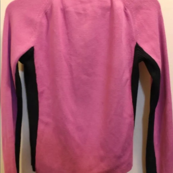 DKNY Active Violet Long Sleeve Sweater  Sports Women Pink 100% Cotton Large - Picture 3 of 6